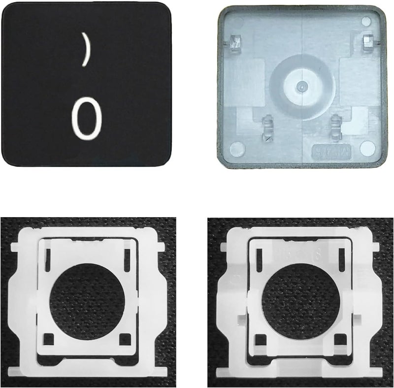 GRMTRV Replacement Individual Key Cap Hinge for MacBook Air 13'' 15'' M3 M4 A3113 A3114 A3240 A3241, 14'' 16'' Pro/Max M4 A3185 A3186 A3401 A3112 A3403 2024-2025 (0) - Image 1